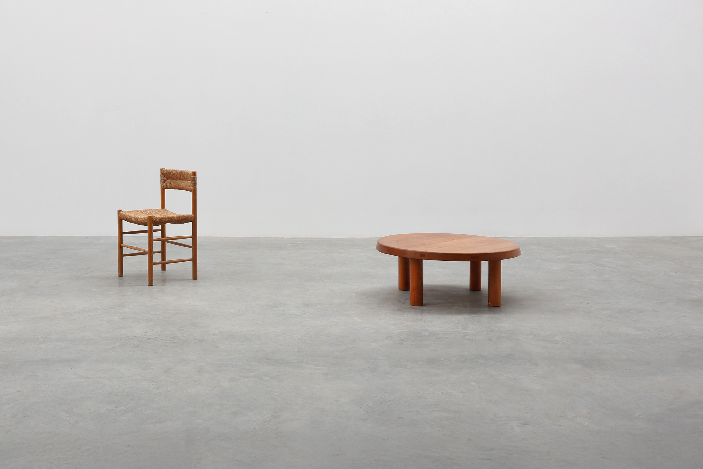 Pierre Chapo, Coffee Table Model T02M in Solid Elm, France 1976thumbnail